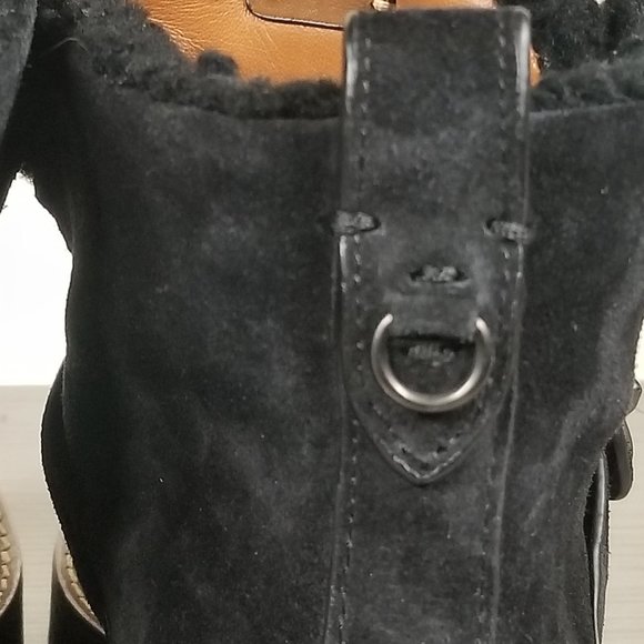 COACH Urban Hiker Boots, Black Suede, Womens Size 6 B / 36.5 - Picture 11 of 11